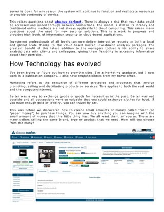 Current Darknet Market
