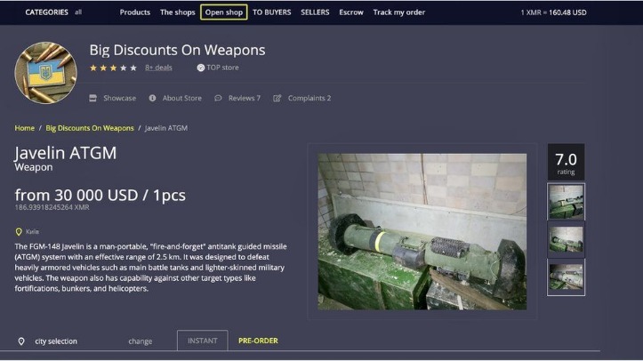 ares market darknet