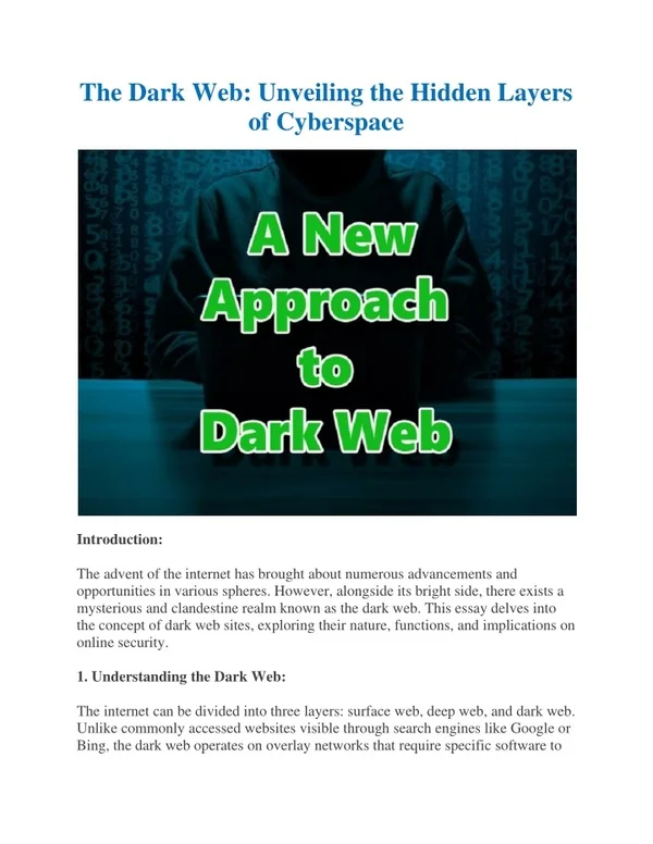 dark web site