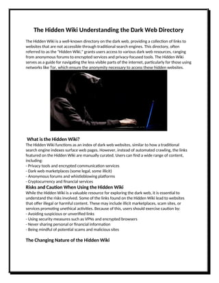 dark web directory